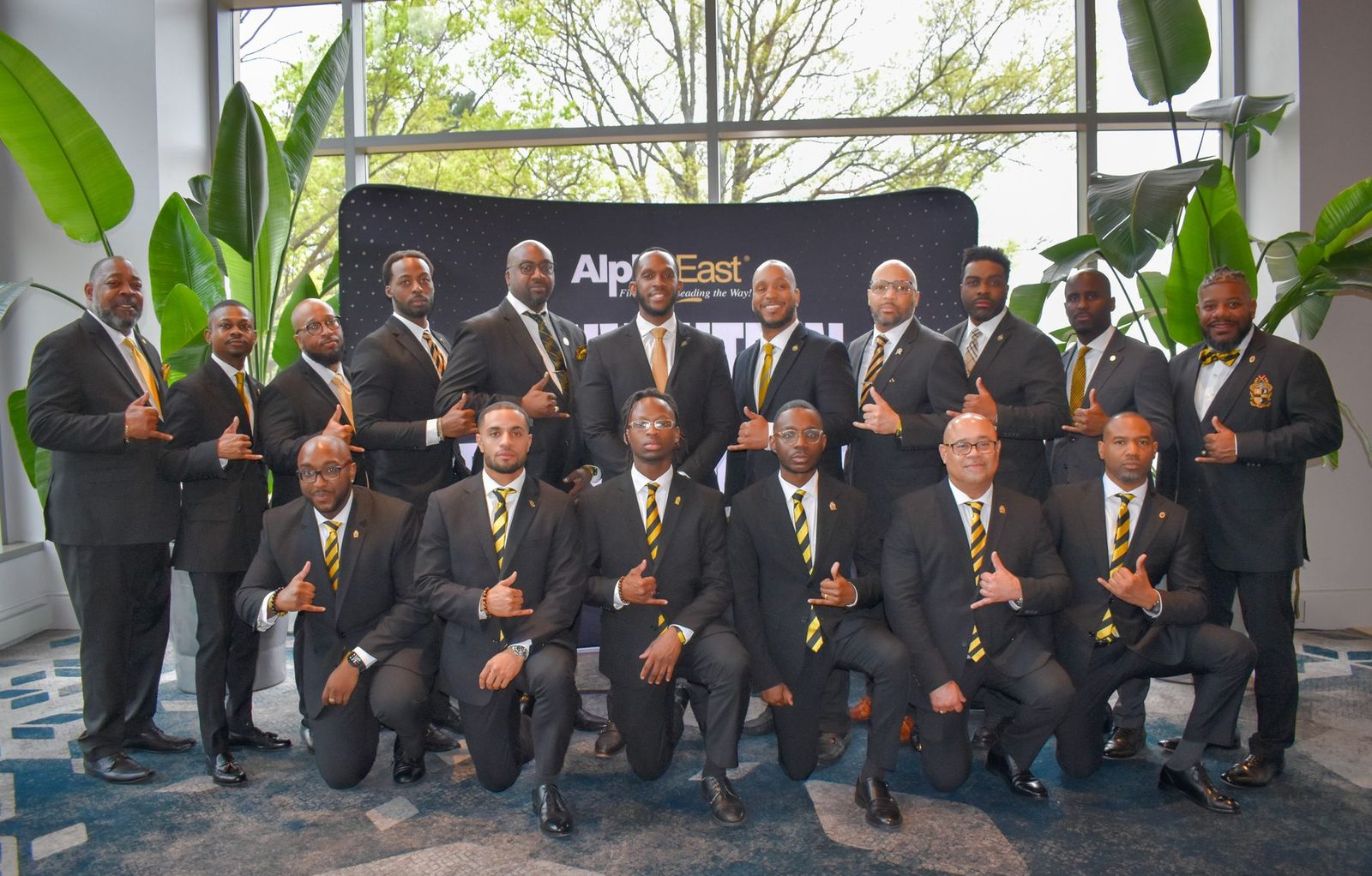 Gamma Iota Lambda Chapter brothers at Alpha East Conference